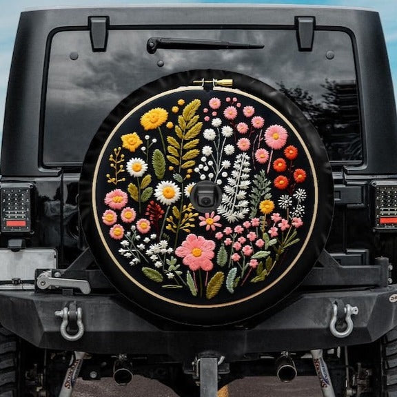 Alaska Floral Design selling Spare Tire Cover, State Design Tire Cover, Floral Tire Cover, Spare Tire Cover, Car Accessories