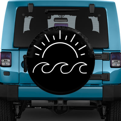 minimalist tire cover for jeep, bronco, rv