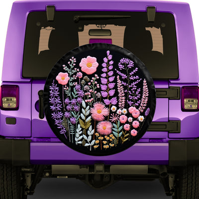 purple tire cover for jeep, bronco, rv