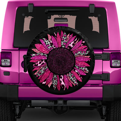 pink tire cover for jeep, bronco, rv