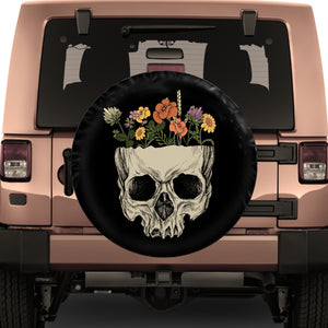 skeleton tire cover for jeep, bronco or rv