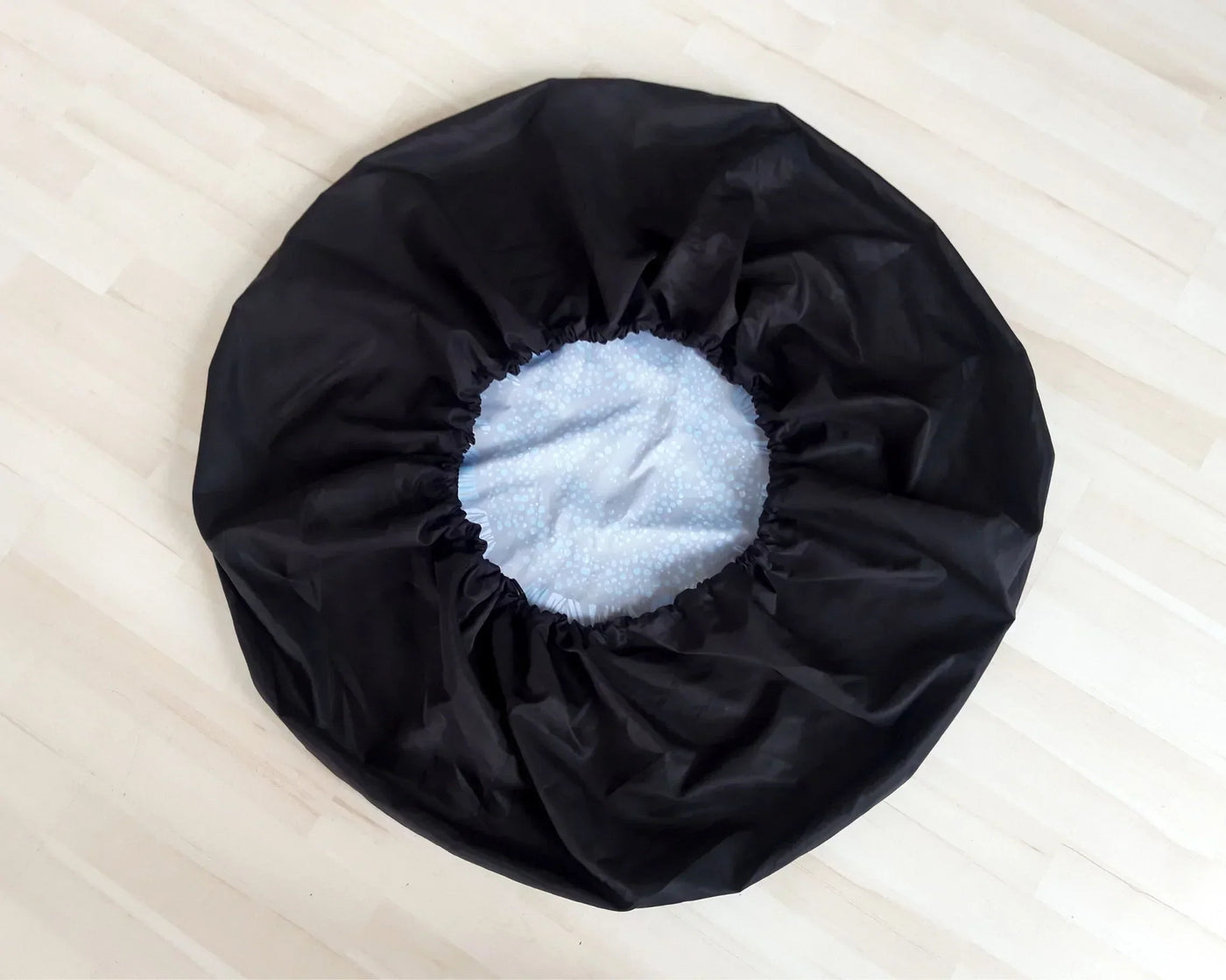 Faux Embroidery Floral Tire Cover