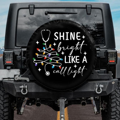 funny nurse christmas tire cover