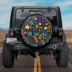 Faux Embroidery Tire Cover for Jeep
