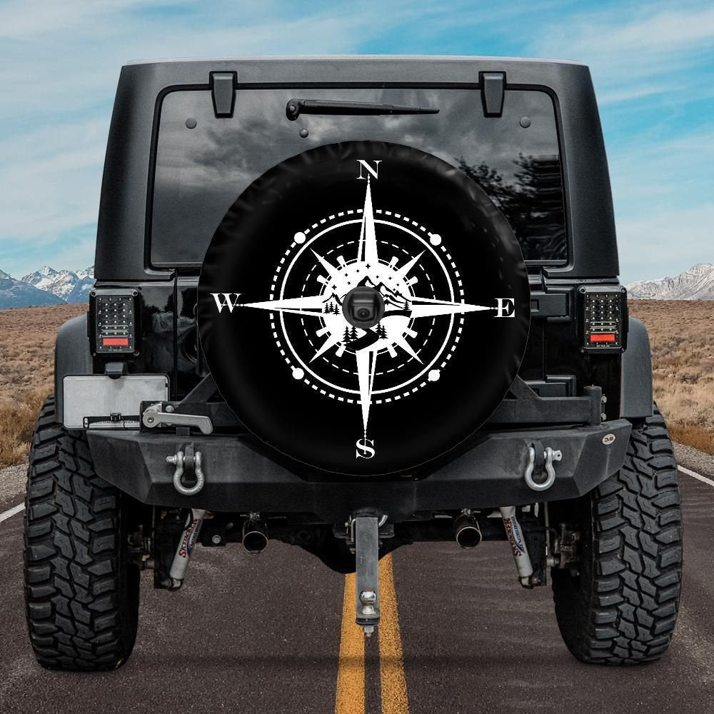 Camping Compass Spare Tire Cover