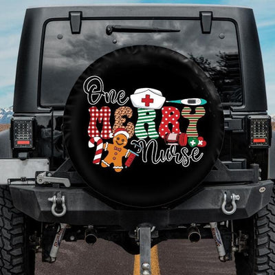 one merry nurse christmas tire cover