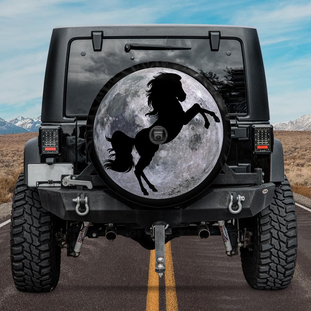 Moon and Horse Spare Tire Cover