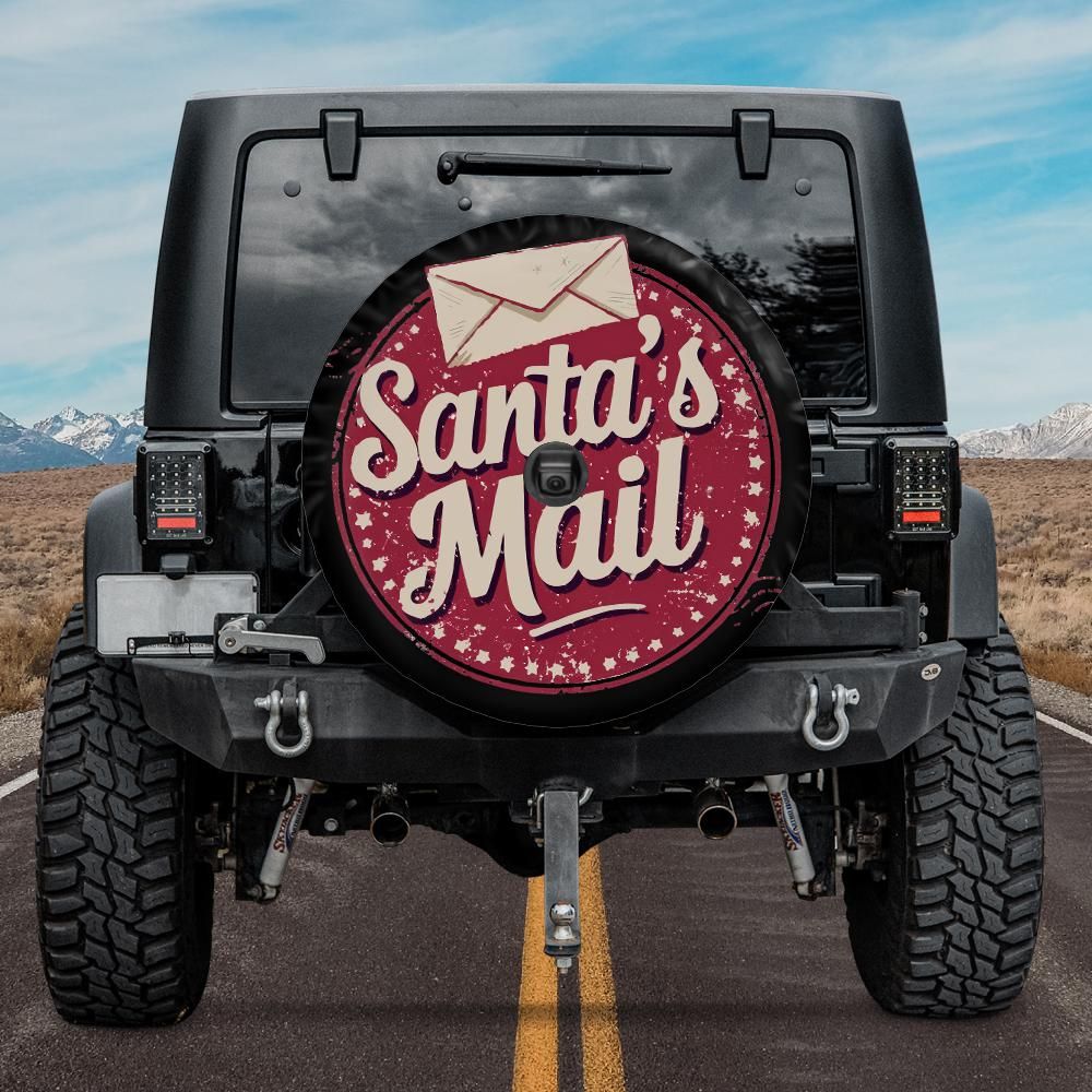 Santa's Mail Christmas Tire Cover