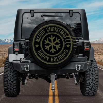 Happy Holidays Tire Cover