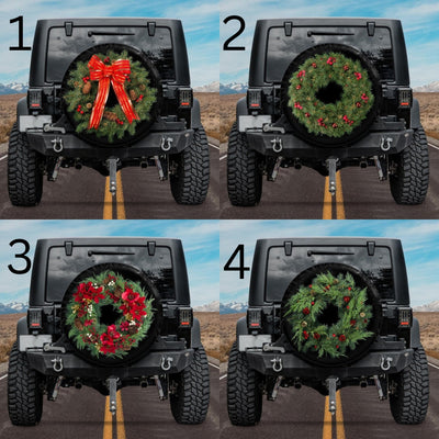 christmas bronco tire cover