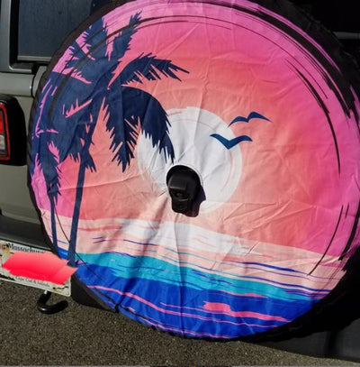 Summer Sunset Spare Tire Cover