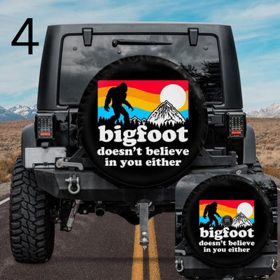 bogfoot doesn't believe in you either jeep tire cover