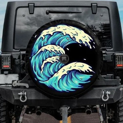 Tropical Paradise Spare Tire Cover for Jeep, Camper, SUV With or shops Without Backup Camera Hole