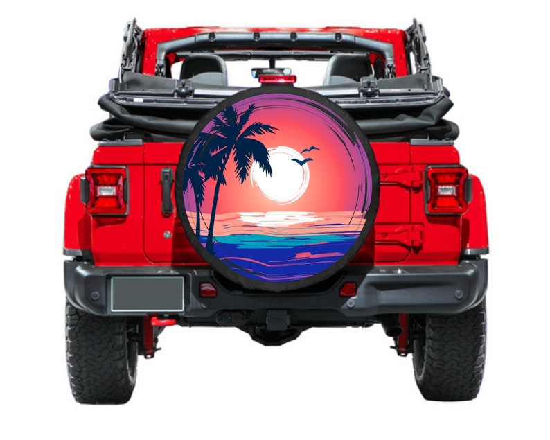 Summer Sunset Spare Tire Cover