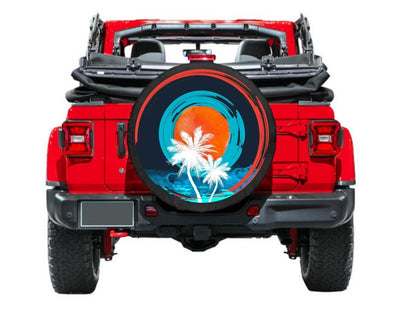 Palm Trees Spare Tire Cover