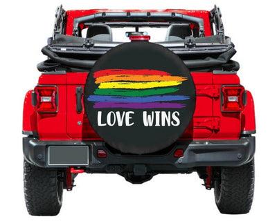 Love Wins Spare Tire Cover