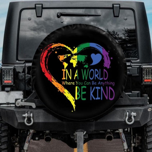 gay pride jeep tire cover