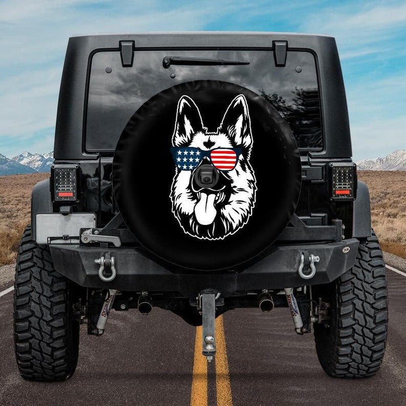 German Shepherd Spare Tire Cover