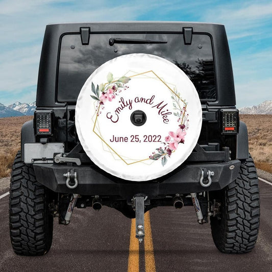 Personalized Wedding Spare Tire Cover