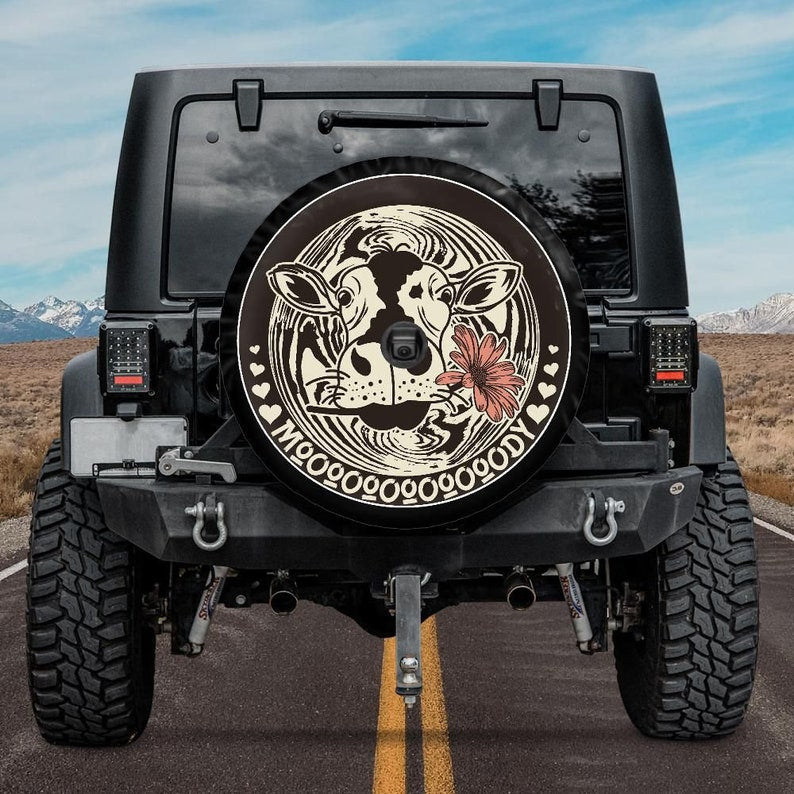 Funny Cow Spare Tire Cover