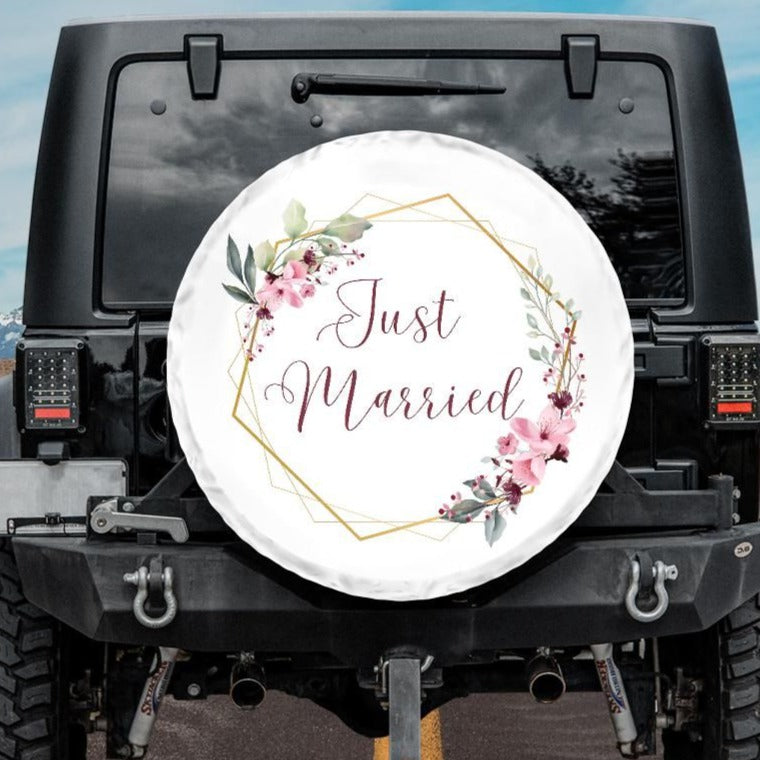 Just Married Spare Tire Cover